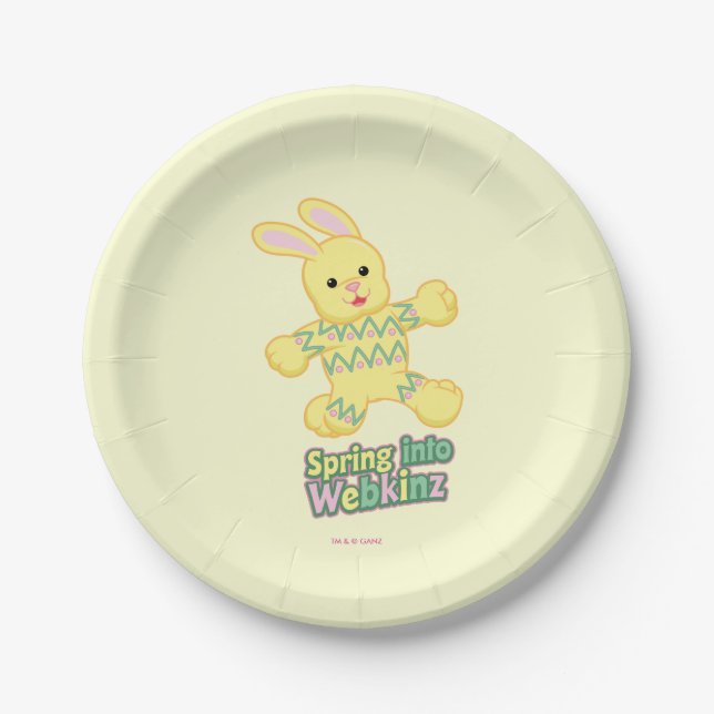 Assiettes En Carton Jaillissez dans Webkinz ! (Devant)