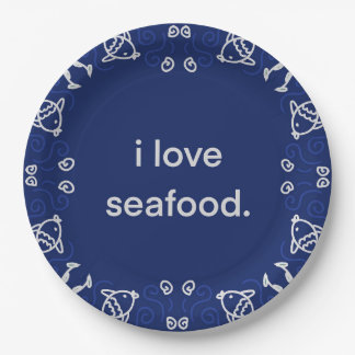 Assiettes En Carton J'aime les fruits de mer Napkin
