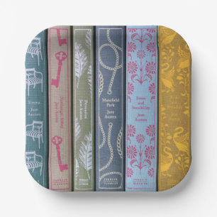 Assiettes En Carton Jane Austen romans Napkins