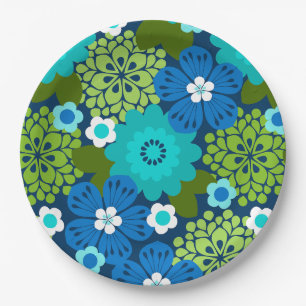 Assiettes En Carton Jardin Allana Hawaïen Floral Graphique - Frais