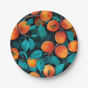 Assiettes En Carton Jardin d'abricot 2