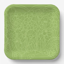 Jardin de fleurs vert
