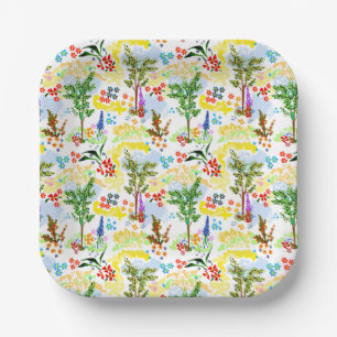 Assiettes En Carton Jardin d'été
