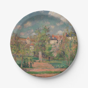 Assiettes En Carton Jardin en plein soleil, Camille PIssarro, 1876