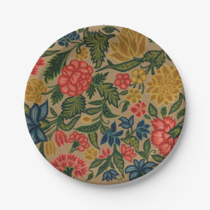 Assiettes En Carton Jardin Floral Designer vintage