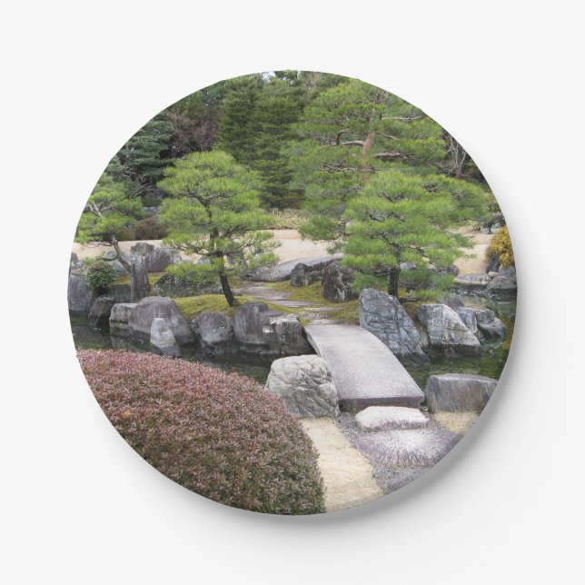 Assiettes En Carton Jardin japonais 日 本 庭 園 (Devant)