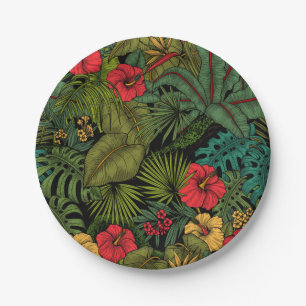 Assiettes En Carton Jardin tropical