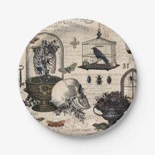 Assiettes En Carton Jardin vintage moderne de Halloween