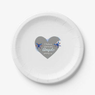 Assiettes En Carton Je crois qu'il y a des anges parmi nous Libellule
