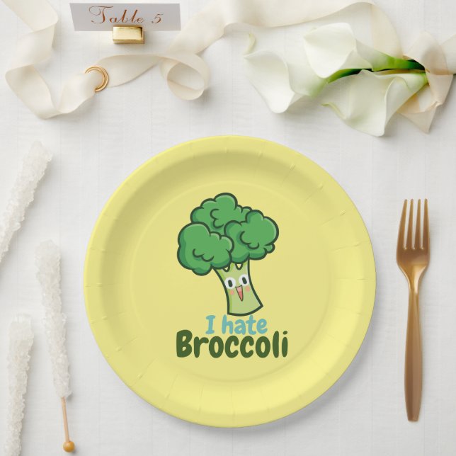 Assiettes En Carton Je déteste les plaquettes de papier rond du garçon (Mariage)