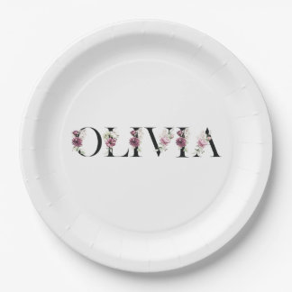 Assiettes En Carton Je m'appelle Olivia. Je m'appelle Olivia.