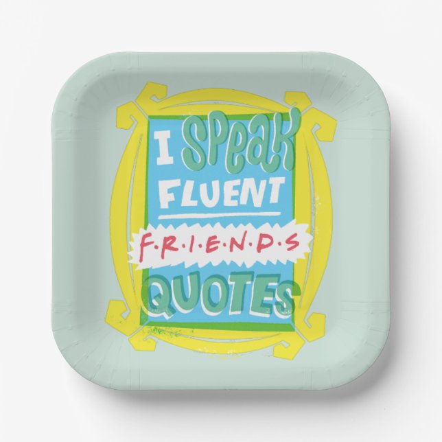 Assiettes En Carton Je parle des devis Fluent FRIENDS™ - Peephole (Recto)