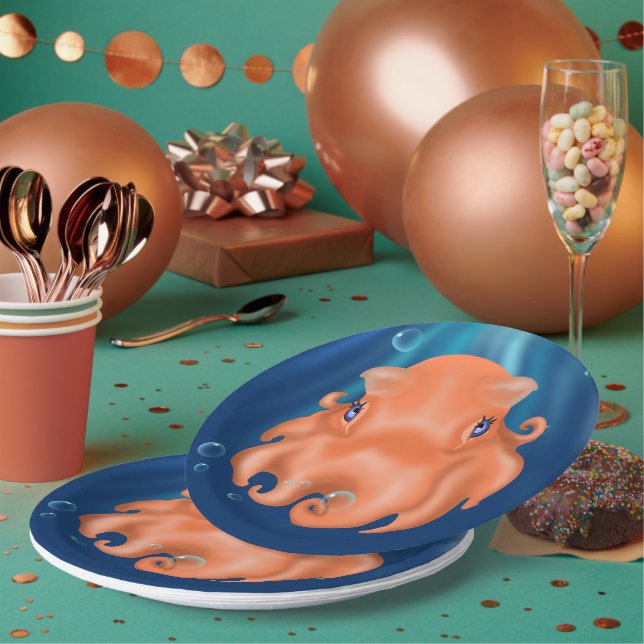 Assiettes En Carton Je suis Plaques en papier Squishy (Multi)