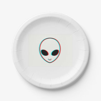 Assiettes En Carton Je suis un alien. Plaque à papier de nourriture