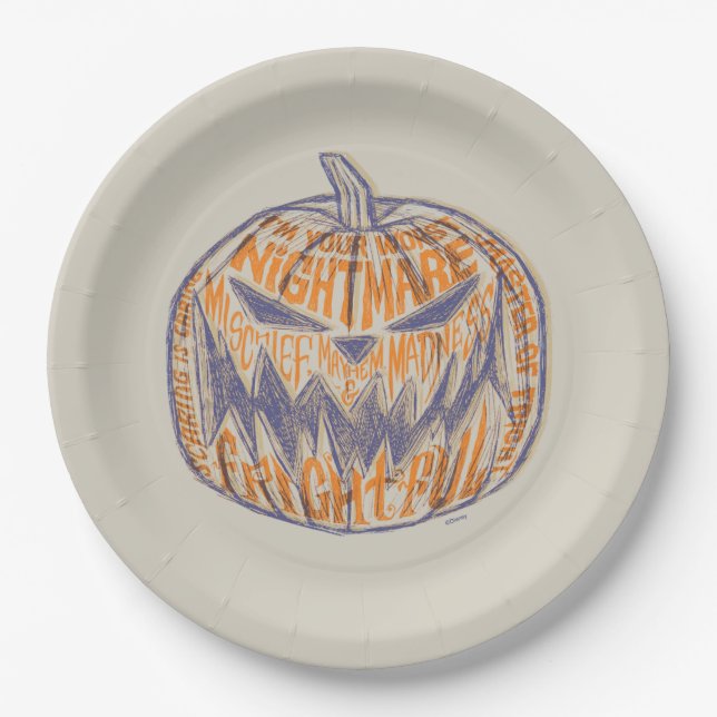 Assiettes En Carton Je suis votre pire cauchemar (Devant)