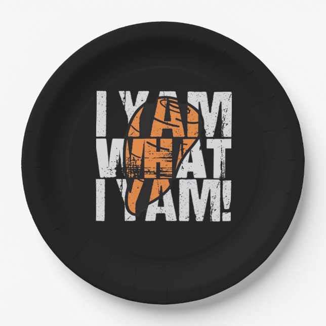 Assiettes En Carton Je Yam Ce Que Je Yam Drôle Citation (Devant)