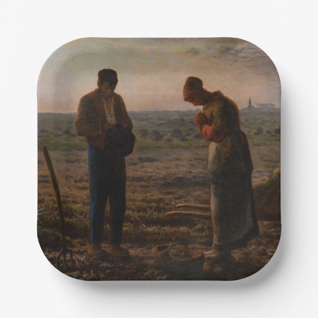 Assiettes En Carton Jean-François Millet - L'Angelus (Recto)