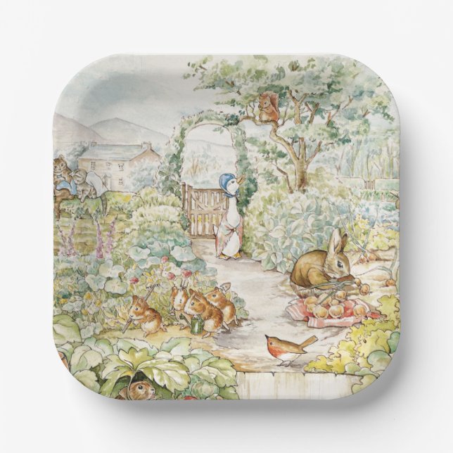 Assiettes En Carton Jemima Puddle Duck (Recto)