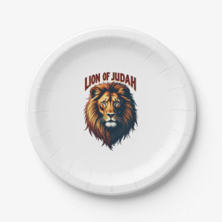 Assiettes En Carton Jésus Lion de Juda Gravure Vintage T-Shirt Chrétie