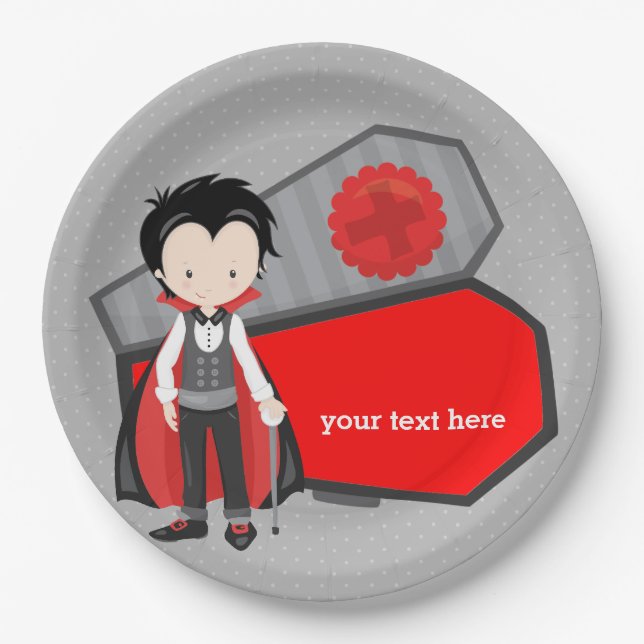 Assiettes En Carton Jeu de fêtes d'Halloween (Devant)