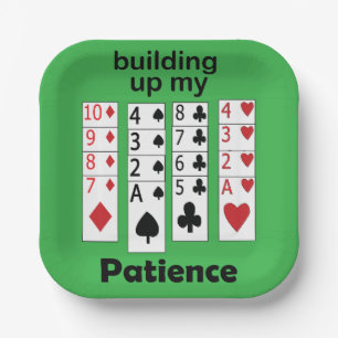 Assiettes En Carton Jeu de Solitaire qui Renforce Ma Patience Fête de