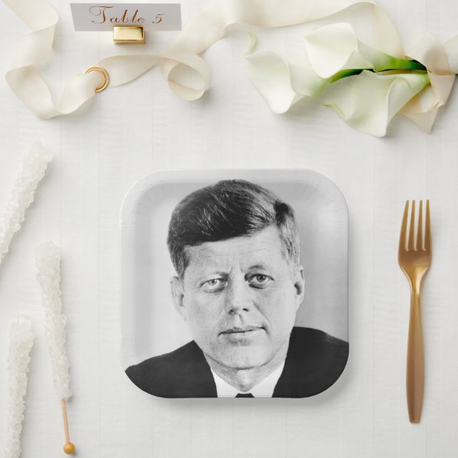 Assiettes En Carton John Jack Kennedy Maison Blanche présidentielle am (Mariage)