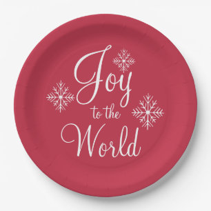Assiettes En Carton Joie Noël Dîner fêté Plaques papier