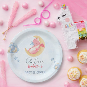 Assiettes En Carton Joli bébé dragon dinosaure Balloon baby shower