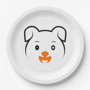 Assiettes En Carton Joli chiot