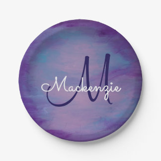 Assiettes En Carton Joli Pastels | Cloud rose mignon Ciel bleu violet