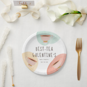Assiettes En Carton Jolie fête de la Saint-Galentin aux meilleurs thés
