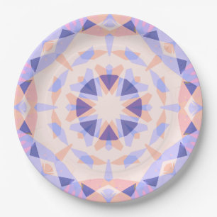 Assiettes En Carton Jolie fille amusante rose violet Anniversaire Star