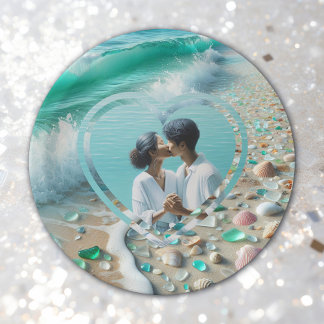 Assiettes En Carton Jolie photo de verre de mer pour mariage