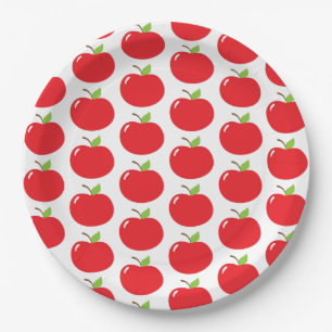 Assiettes En Carton Jolie pomme de votre oeil amusant dessin animé