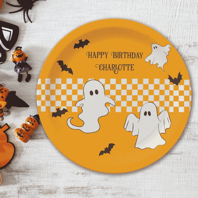 Assiettes En Carton Jote Éffrayant Fantôme Halloween Ado Anniversaire (Créateur téléchargé)