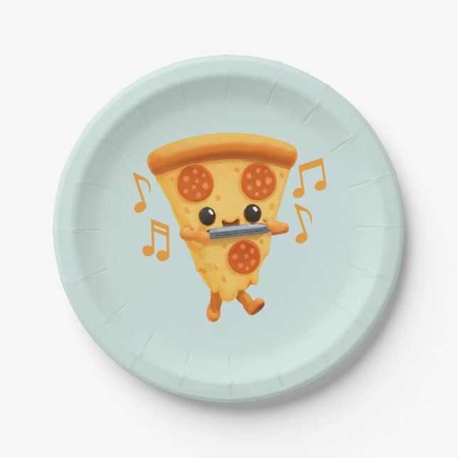 Assiettes En Carton Jouer à trancher une corbeille harmonique (Devant)