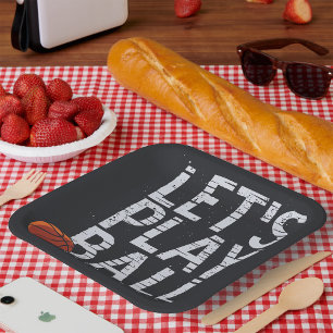 Assiettes En Carton Jouer Ball Né Pour Gagner