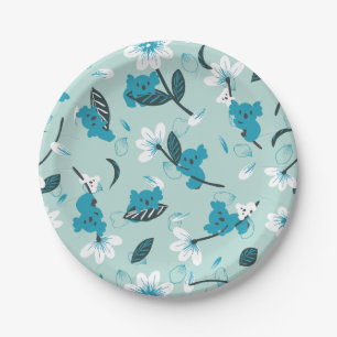 Assiettes En Carton Jouer Koala Motif mignon animal et l'art nature