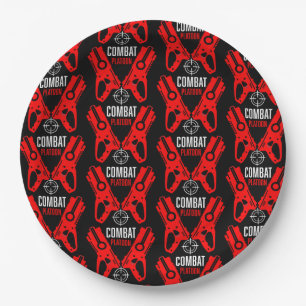 Assiettes En Carton Jouet pour enfants Bataille d'armes Noël