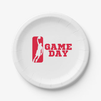 Assiettes En Carton Jour de la marche folie basket-ball