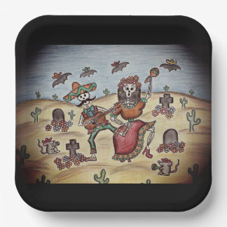 Assiettes En Carton Jour des morts