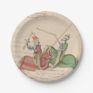 Assiettes En Carton Jousting Knights