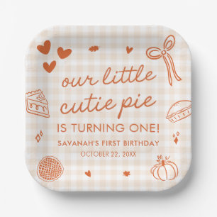 Assiettes En Carton Joyeux 1er anniversaire à notre petit chou à la ma