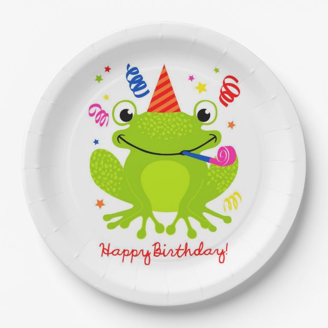 Assiettes En Carton Joyeux anniversaire (Devant)