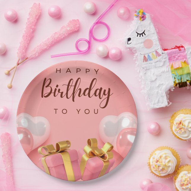 Assiettes En Carton Joyeux anniversaire (Fête)