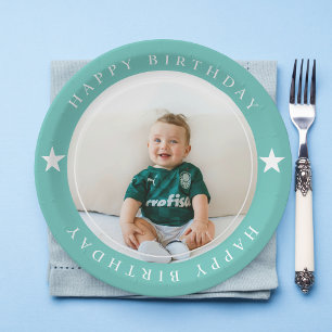 Assiettes En Carton Joyeux Anniversaire Avec Photo