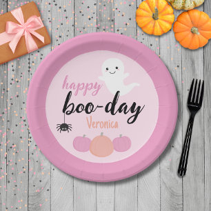 Assiettes En Carton Joyeux anniversaire Boo Day