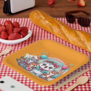 Assiettes En Carton Joyeux Anniversaire, Cutie Pie