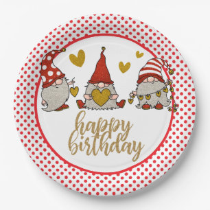 Assiettes En Carton Joyeux Anniversaire Gomes Plaque en papier