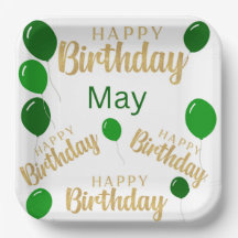 Joyeux anniversaire mai anniversaires Plaque de pa